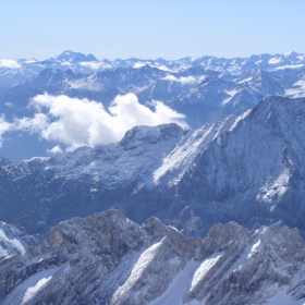 Гледка от Zugspitze (Германия)