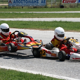 CIK/FIA SEEKZ 2008, 1 кръг - Серес, Гърция -- Стефанос Еуморфопулос (23), Павел Лефтеров (16), клас Мини