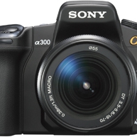 SONY DSLR-A300K ; 10,2-мегапикселен цифров огледално-рефлексен (D-SRL) фотоапарат с чувствителен АФ Live View.