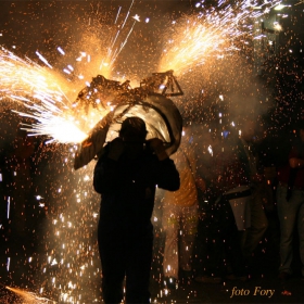 Torros de Fuego.Guadalajara 2007 Spain