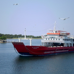 Following the ferry