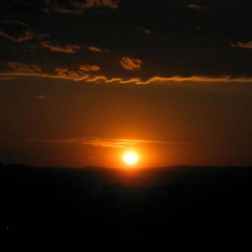 Sunset over the lake