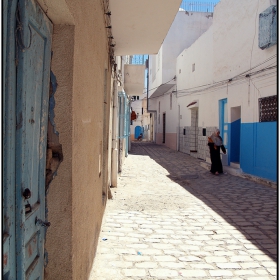 old street in sousse,tunisia