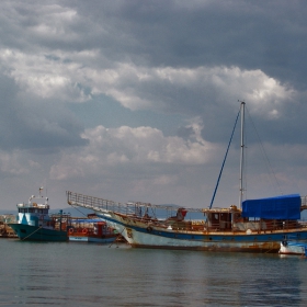 The old sailing boat