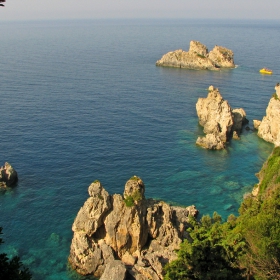 Izgled ot Paleokastrica, Gurcia