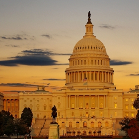 US Capitol at Sunset