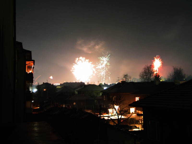 fireworks in Troyan
