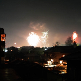 fireworks in Troyan