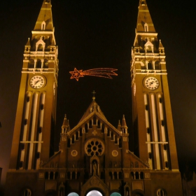 The cathedral in Szeged at night (2)