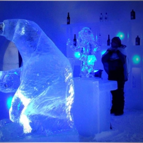 the ice bar in Rovaniemi Finland