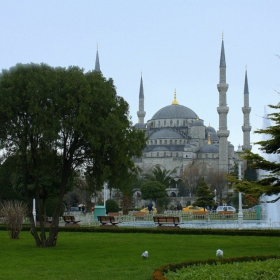 The blue mosque . . .