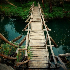 Wooden bridge