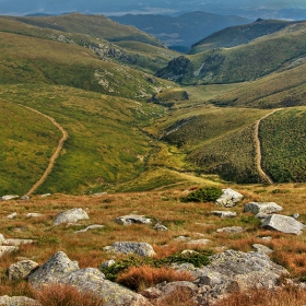 поглед към южна България от Стара планина