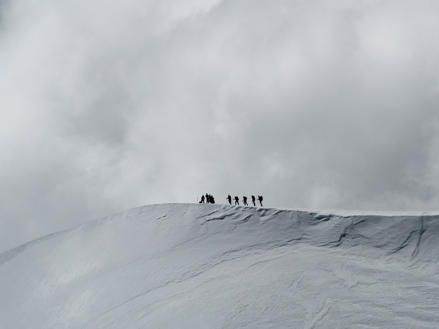 По ръба на Parrtospitze (4432m.)