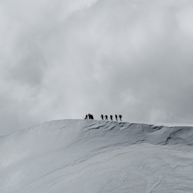 По ръба на Parrtospitze (4432m.)