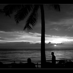 varkala beach b&w