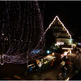 Коледен базар в парка на Bad Muenster am Stein- Ebernburg