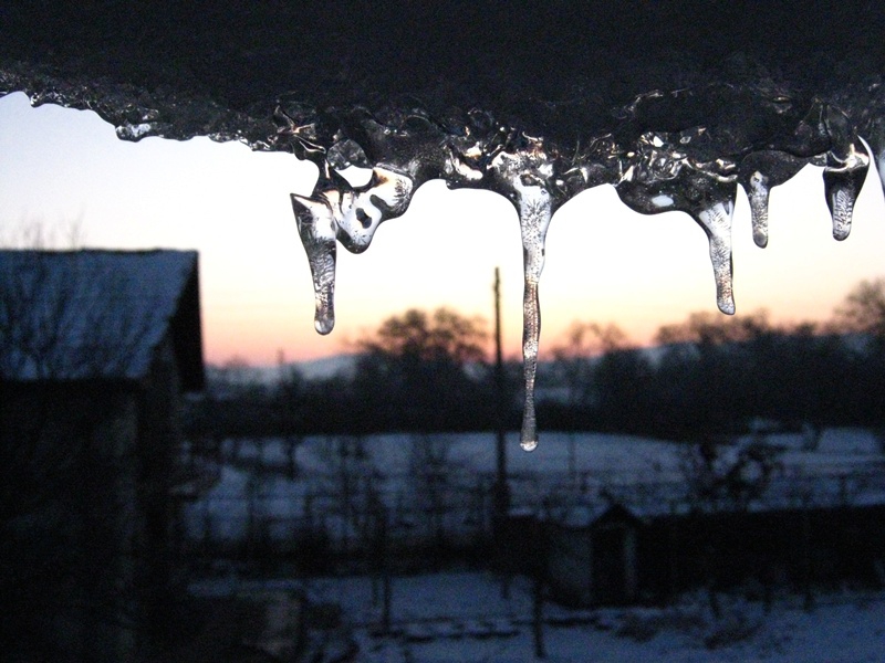 Icy...