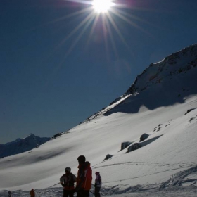 Skiing in the Alps, Soelden