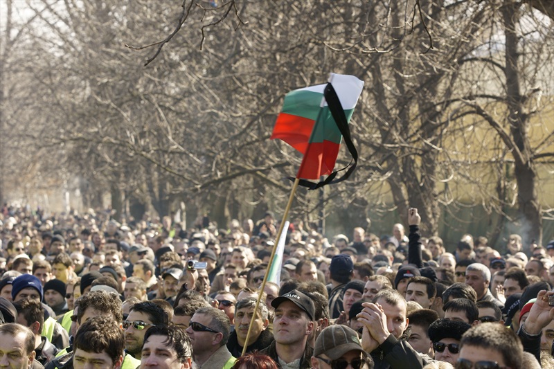 Днешният протес на полицаите...15.03.2009 г.София