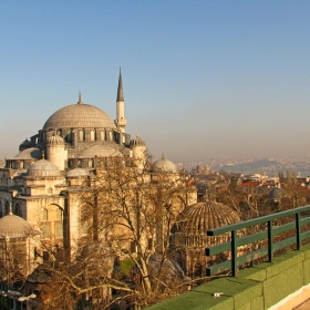 Ot terasata na hotel Hamidiye, Istanbul, 2009