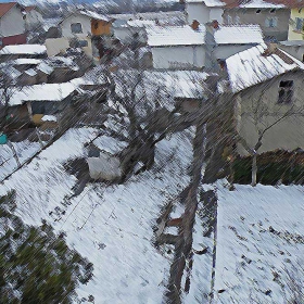 Къщички в снега се гушат...