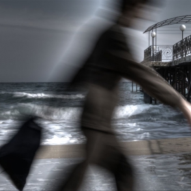 ghost in the beach