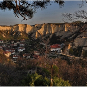 Мелник ранно утро отвисоко