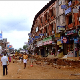 the streets of Mangalore India