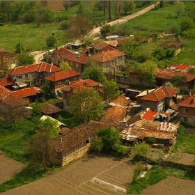 Село Червен от птичи поглед