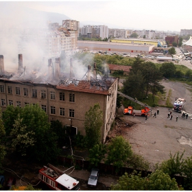 Пожар горя в столичния кв. „Младост” 3 срещу увеселителния парк „Патиланци” в столицата.