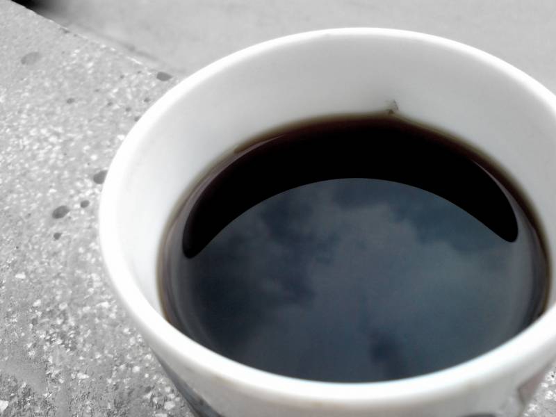 the sky in a cup of coffee