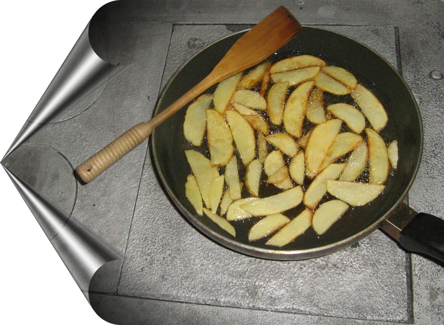 Магическата печка на баба , дето прави вкусни ястия