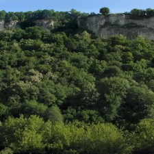 Панорама по течението на Бели Лом над Нисово.