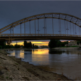 Sunset of Győr