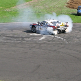 Lancia S4 burnout