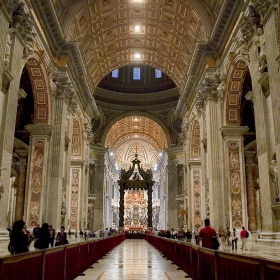 San Pietro (Vaticana) изглед от входа