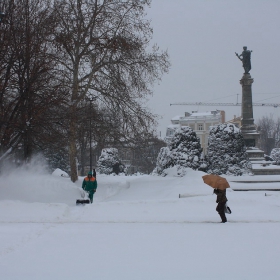 Лопата за сняг с турбо