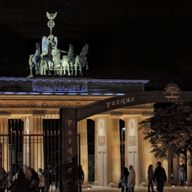 Puerta de Brandenburgo, Parque Europa, Madrid, España