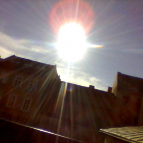 Sun above Bratislava