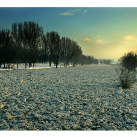 Ice and river