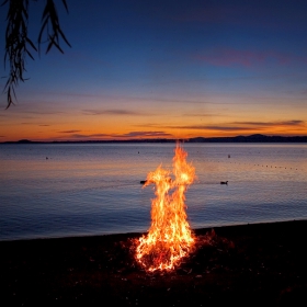 Tramonto sul lago di Bolsena