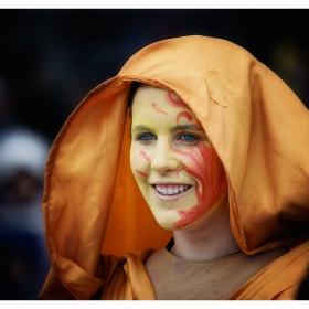 Lady in orange