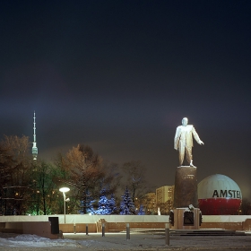 Moscow,  Cosmonauts Alley, Monument of Sergey Korolyov