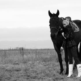 A girl and her horse