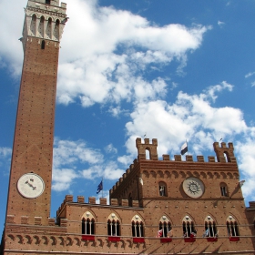 Torre del Mangia,Cappella di Piazza,Siena,Italia