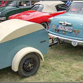 Oldtimer Meeting - Bad Muenster am Stein  - Borgward Isabella Coupe  с ремаркенце :)