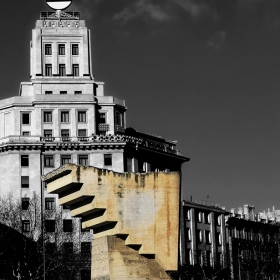 На площад Каталуния, Барцелона  -  Plaza de Cataluña, Barcelona