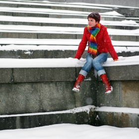 coloured dream in the snow