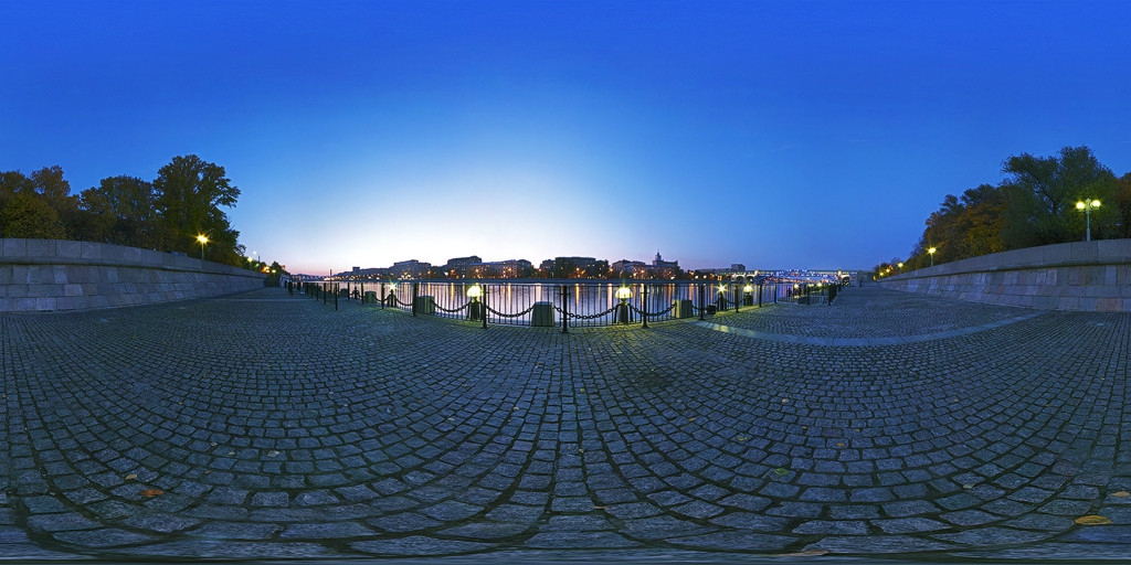 Moscow, Pushkin's Quay (360°x180°)
